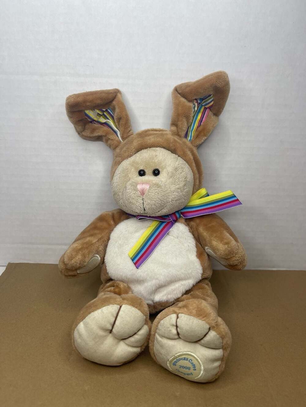 Starbucks 2008 75th Edition Bearista Bear in Easter Bunny Costume Plush